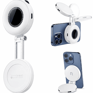 Luz de preenchimento Potente para celular Magsafe brilho e cor ajustável Vlogs/fotografia