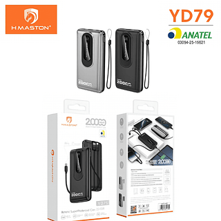 Power Bank 20000mah Portátil Carga Rápida 22.5w