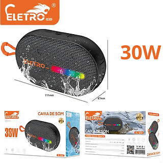 Mini caixa de som ELETRO 30W IPX4