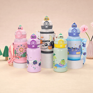 Garrafa Térmica Infantil 500ML tampa segura que mantém a temperatura -VARIADOS