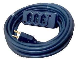 Extensão Elétrica Cabo Pp 2x2,5mm Reforçada 10/20a 10 Metros (M-2)