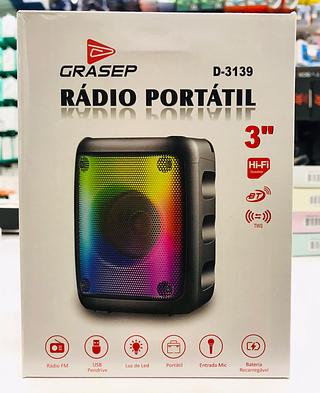Caixa de som 3" toda de LED GRASEP