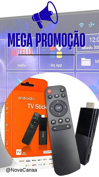 TV STICK 4K ANDROIDTV COM HDMI