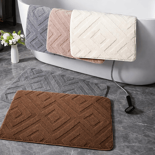 Tapete de Banheiro Geométrico Antiderrapante Super macio (ENVIADOS ALEATÓRIOS)