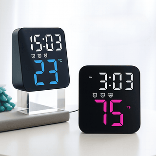 Relógio Digital de Mesa Alarme Led