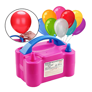 Bomba Electrica Para Inflar Globos Doble Inflador 110V