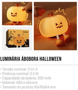 LUMINÁRIA de silicone pequena abobora halloween
