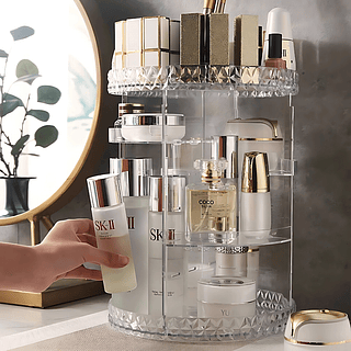 Organizador de Maquiagem Redondo 4 andares - Giratorio