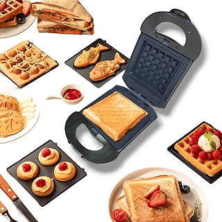 Sanduicheira 3 em 1 antiaderente 420Watts