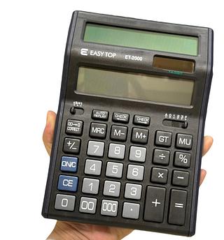 Calculadora 12 digitos frente e verso
