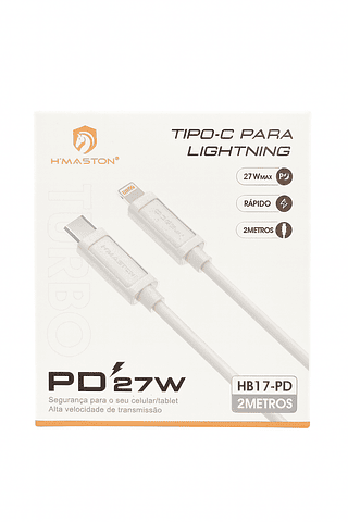 Cabo Tipo-c para Lightning Turbo PD 27w 2M