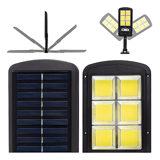 Luminária solar 8 LED B-MAX