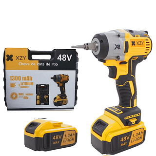 Furadeira e Parafusadeira Chave de impactor + 2 BATERIAS 48V 1.3Ah