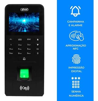 Ponto Digital Controle Acesso Alarme Biometria Senha Cartão