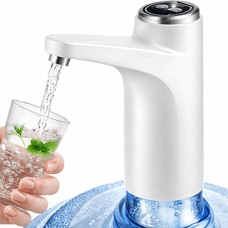 Bomba Elétrica Recarregável Digital Para Galão Água 5L a 20L USB