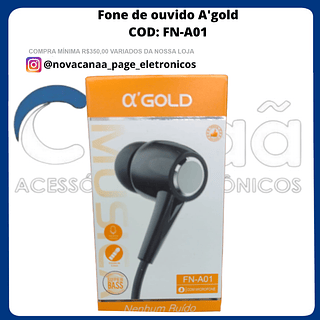 Fone de ouvido A'gold