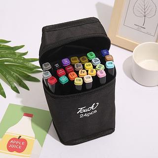 PROMOÇÃO: Kit Canetinha Ponta Dupla 24 CORES