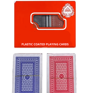 Baralho plastico 2 Decks AZUL e VERMELHO