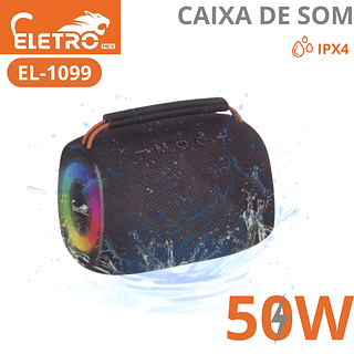 Caixa de som IPX4 tamanho reduzido 50W