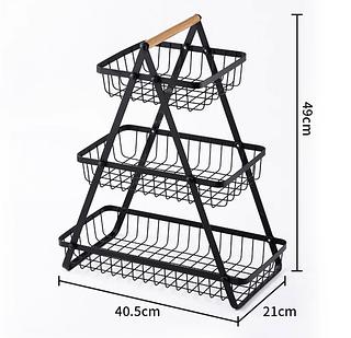 Fruteira de mesa 3 camadas (Embalagem toda em papelão)
