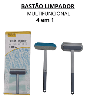 Bastão limpador Multifuncional 4 em 1