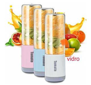 Liquidificador Portátil jarra de vodro recarregavel usb tipo-c 330ml （1C-2）