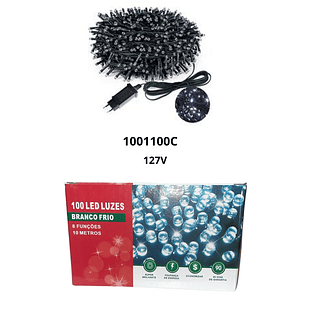 Pisca Pisca BRANCO FRIO 100 LEDS 10 METROS 110V