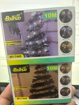 Fita Aramada Enfeite Natal Led 10M Laço Pisca Pisca Natalino