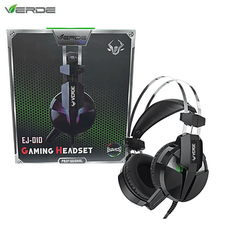 HeadSet GAMER com fio RGB - VERDE