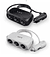 Acendedor de cigarros 120W USB+TIPO-C 3 soquetes