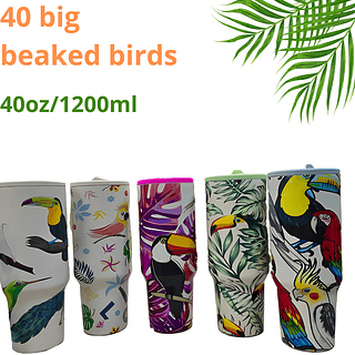 Copo Customizado PASSAROS 1200ml (SEM GARANTIA)