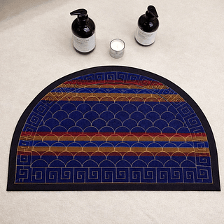 Tapete Capacho de Porta 45x75cm Meia Lua Grande Antiderrapante (ENVIADOS ALEATÓRIOS)