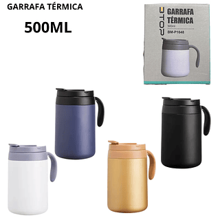 Garrafa Térmica com alça 500ML (SEM GARANTIA)