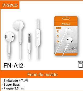 Fone de Ouvido Estéreo a'Gold