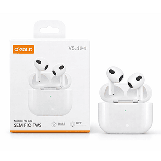 Fone de Ouvido Bluetooth V5.4 TWS In-ear (Sem Borracha)