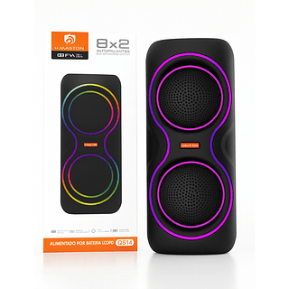 caixa de som Bluetooth com LEDs RGB 50w