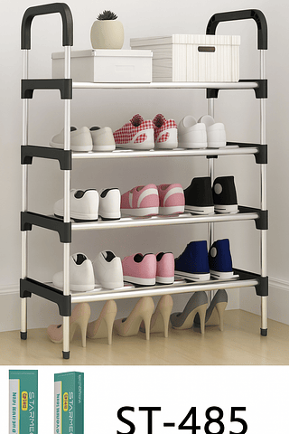 Sapateira vertical ferro (4 PRATELEIRAS)