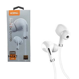 Fone De Ouvido Estéreo Hi-Fi Com Fio Microfone Ergonômico LELONG