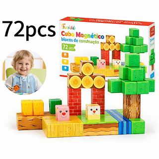 Blocos de Montar Magnético 72pcs minecraft