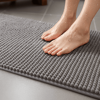 Tapete de Banheiro Super Soft Antiderrapante em Microfibra (ENVIADOS ALEATÓRIAMENTE)