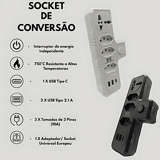Adaptador para Tomada 2500w