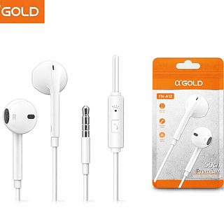 Fone de Ouvido Estéreo a'Gold