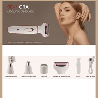 Maquina 4 em 1 conjunto de beleza