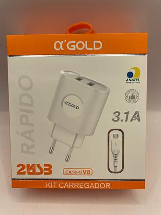 Carregador rapido 2 USB 3.1A Usb Para V8 (1R-4)