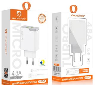 Carregador 2usb 4.8A TIPO-C