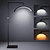 Luminária led Meia-Lua com Pedestal