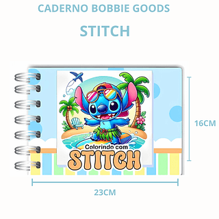 Caderno de Colorir Stitch (Bobbie Goods) AZUL GROSSO