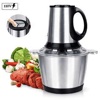 Multiprocessador de Alimentos Elétrico Inox 2 LITROS 110v