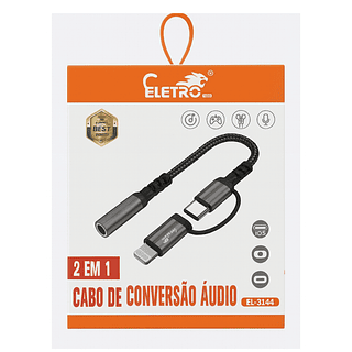 Cabo de conversão de Áudio