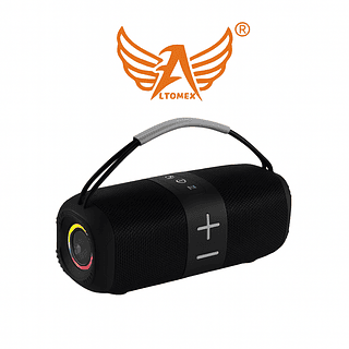 Caixa de Som Portátil 50W Com Led RGB